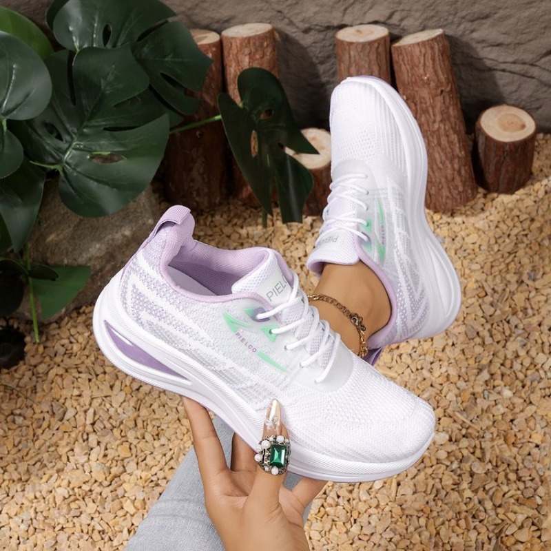 Sneakers - Women's Sneakers Round Toe Chunky Platform