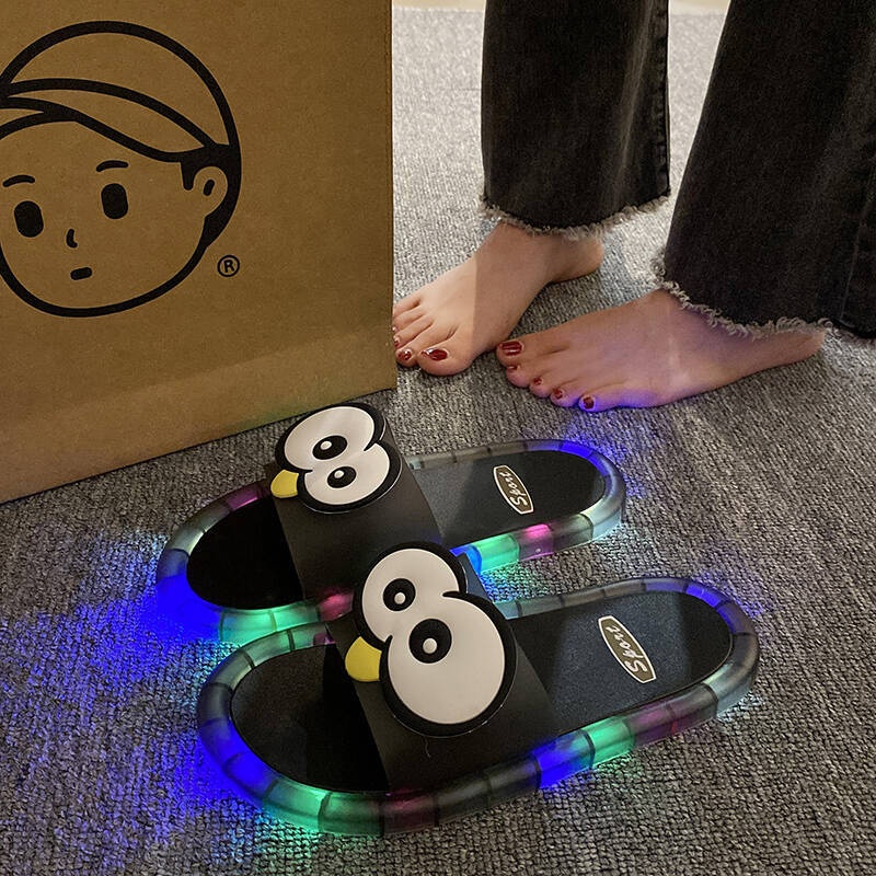 Sandals - Funny Big Eyes Luminous Slide Slippers