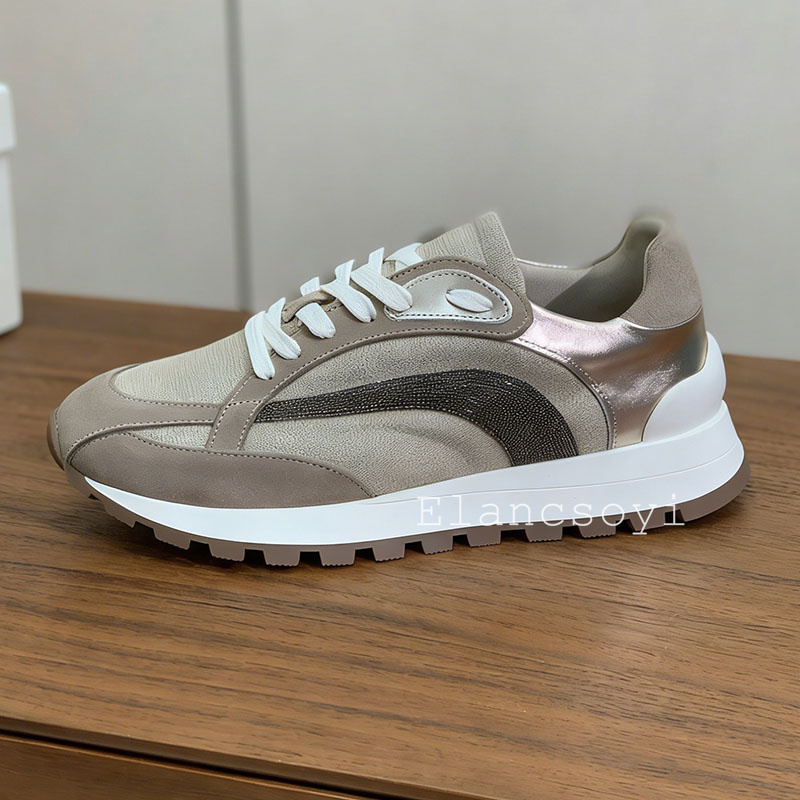 Sneakers Women Lace Up String  - đánh giá và giá Knit Fabric Lace Up Sneakers