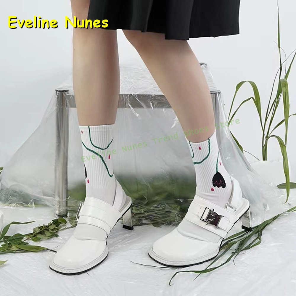 Women's Black Square Toe Buckl - đánh giá và giá Sandals