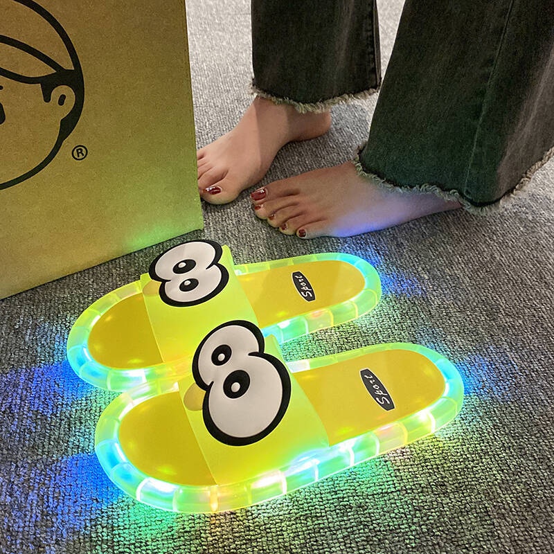 Funny Big Eyes Luminous Slide  - đánh giá và giá Sandals