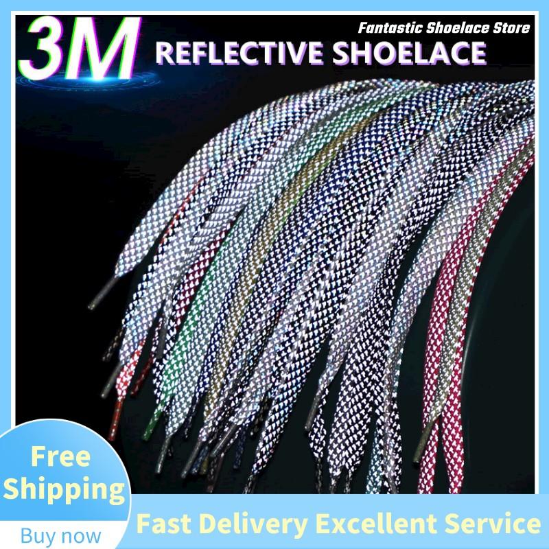 3M Reflective Shoelaces Flat   - đánh giá và giá Reflective Night Running Shoes