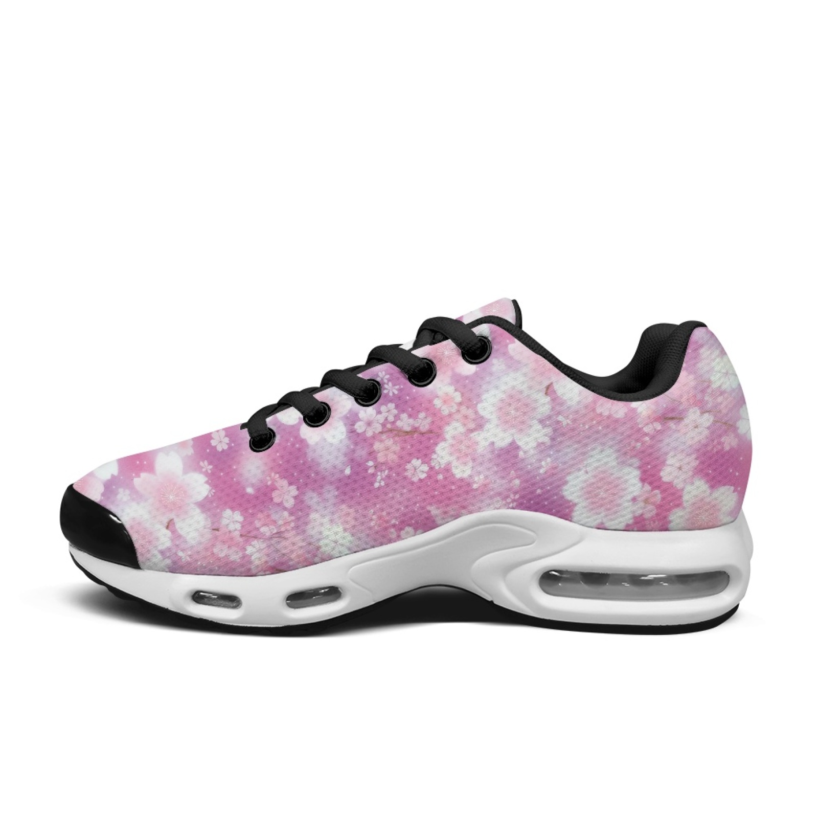 PENSTROLL Pink Floral Pattern  - đánh giá và giá Air Cushion Jogger Shoes Men